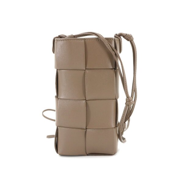 BOTTEGA VENETA Brown Leather Intrecciato Shoulder Bag - Picture 1 of 10